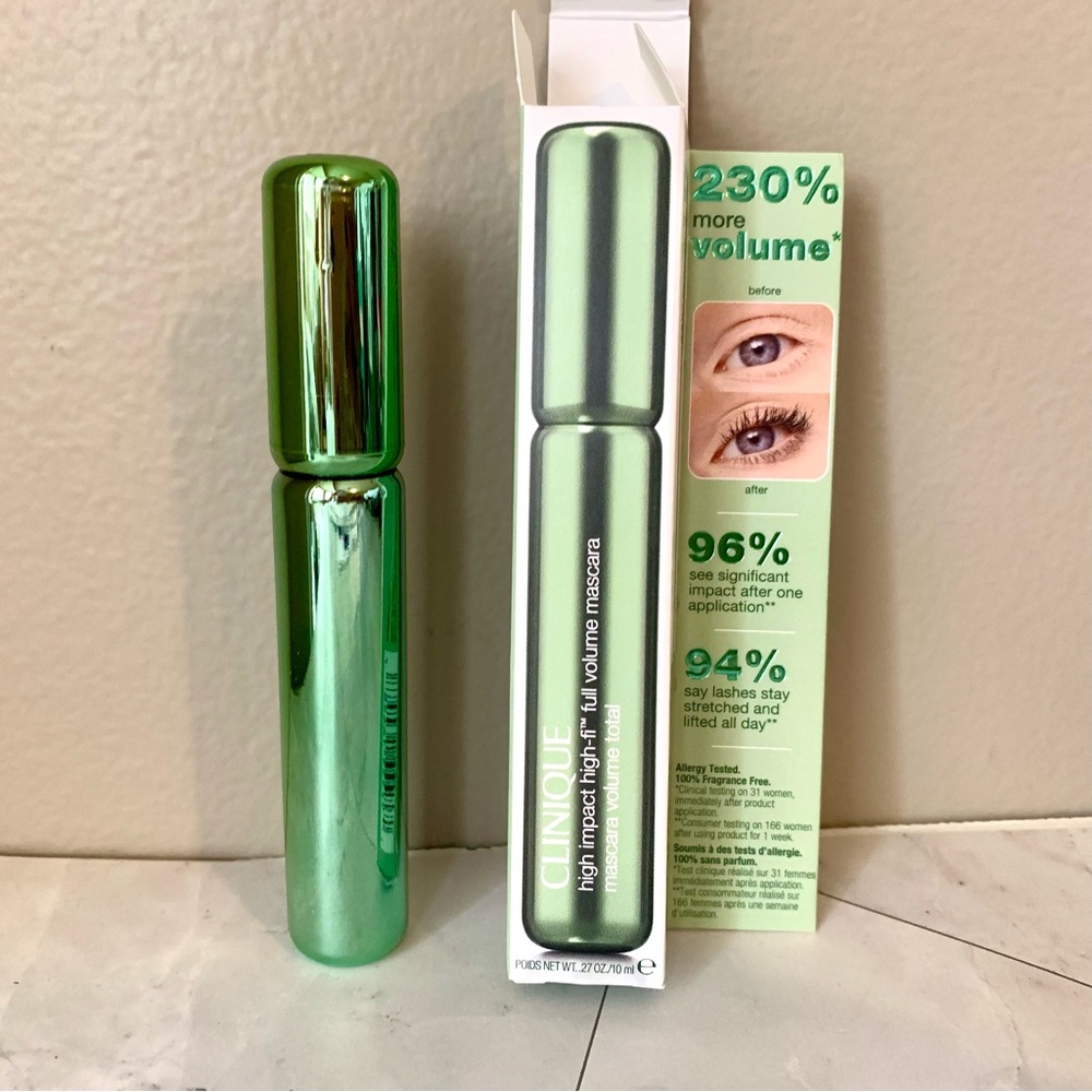 Clinique High Impact High-Fi Full Volume 01 Intense Black Mascara 0.27oz